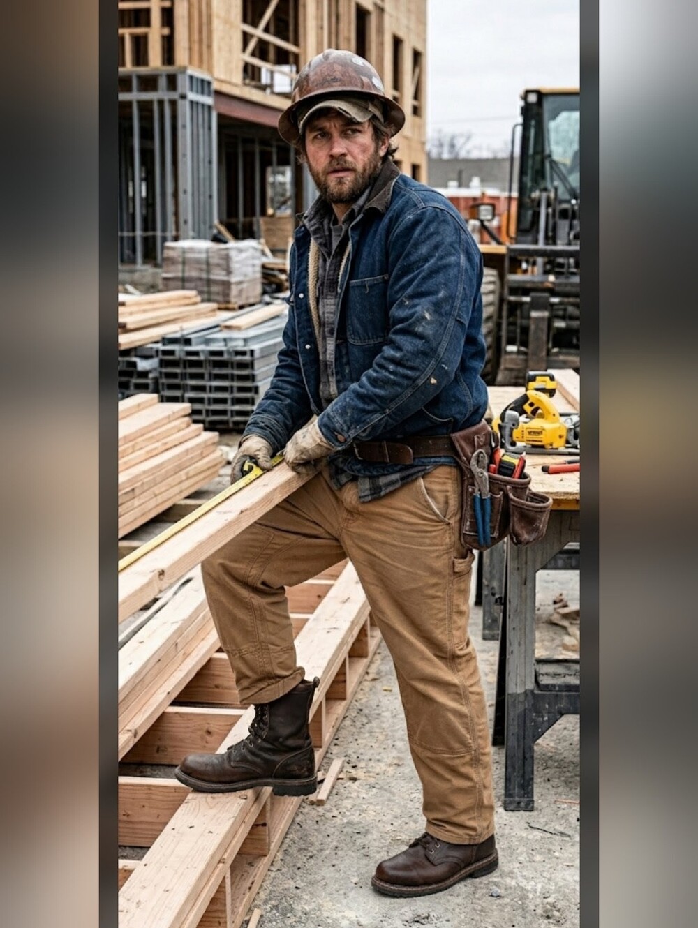 NWT C.E. Schmidt Carpenter Work Pants 40x30 Fleece Lined Rugged Construction Wor